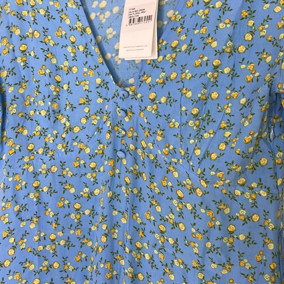 Faithfull the brand blue Daija midi dress size 6 - Picture 8 of 12